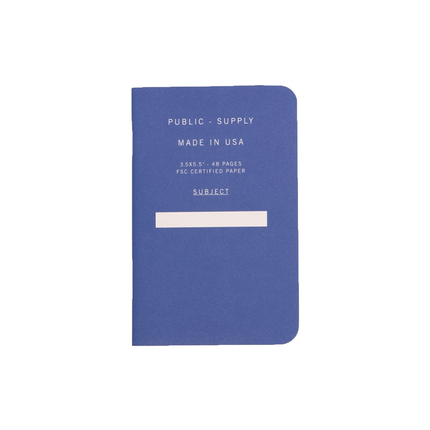 Pocket Soft-Cover Notebook—Blue (Set of Three)