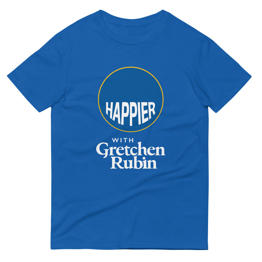 Happier Podcast Men's T-Shirt - Blue
