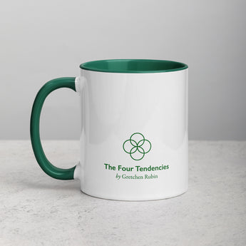 The Four Tendencies Green and White “Obliger” Mug