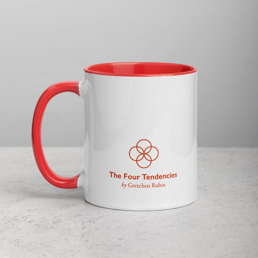 The Four Tendencies Red and White “Rebel” Mug