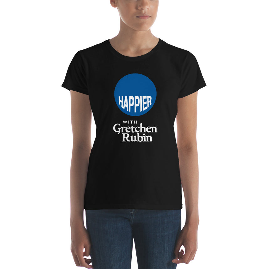 Happier Podcast Women's T-shirt - Black