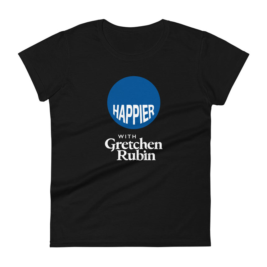 Happier Podcast Women's T-shirt - Black