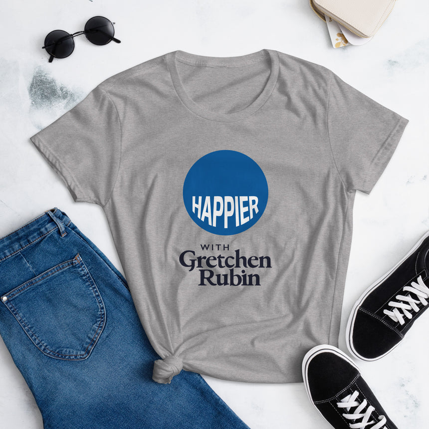 Happier Podcast Women's T-shirt - Gray