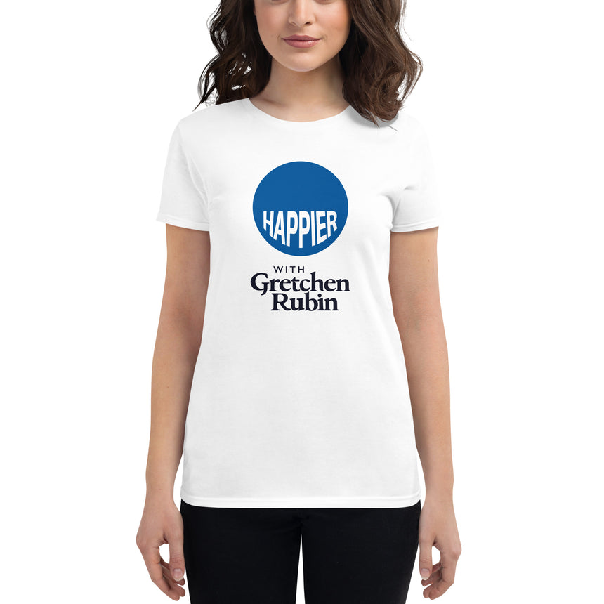 Happier Podcast Women's T-shirt - White