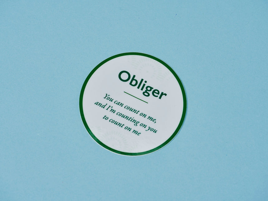 The Four Tendencies “Obliger” Sticker